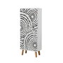 Hanah Home B 946 Zapatero Blanco, Mueble Organizador de Calzado con Estantes, Diseño Moderno, 50x135x38cm